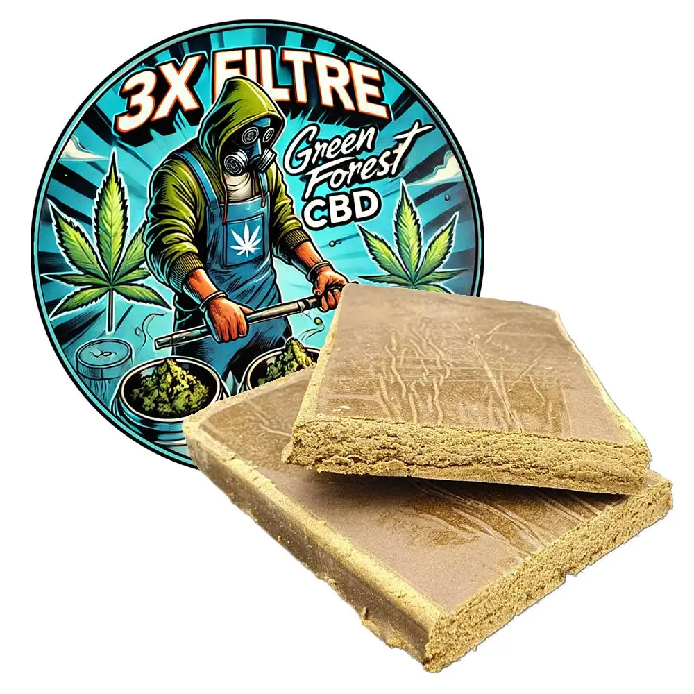 3X Flitre, résine de CBD, par GreenforestCBD