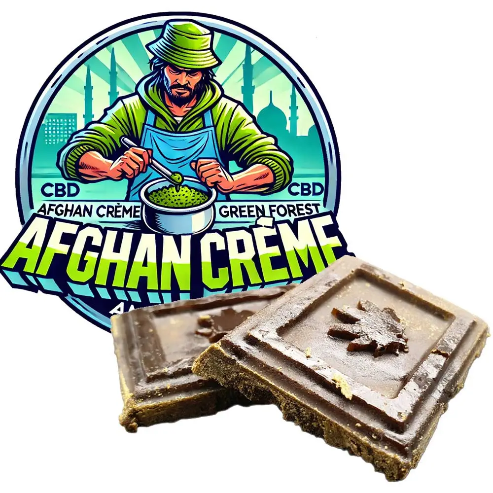 Creme d'Afghan, résine de CBD, par GreenforestCBD