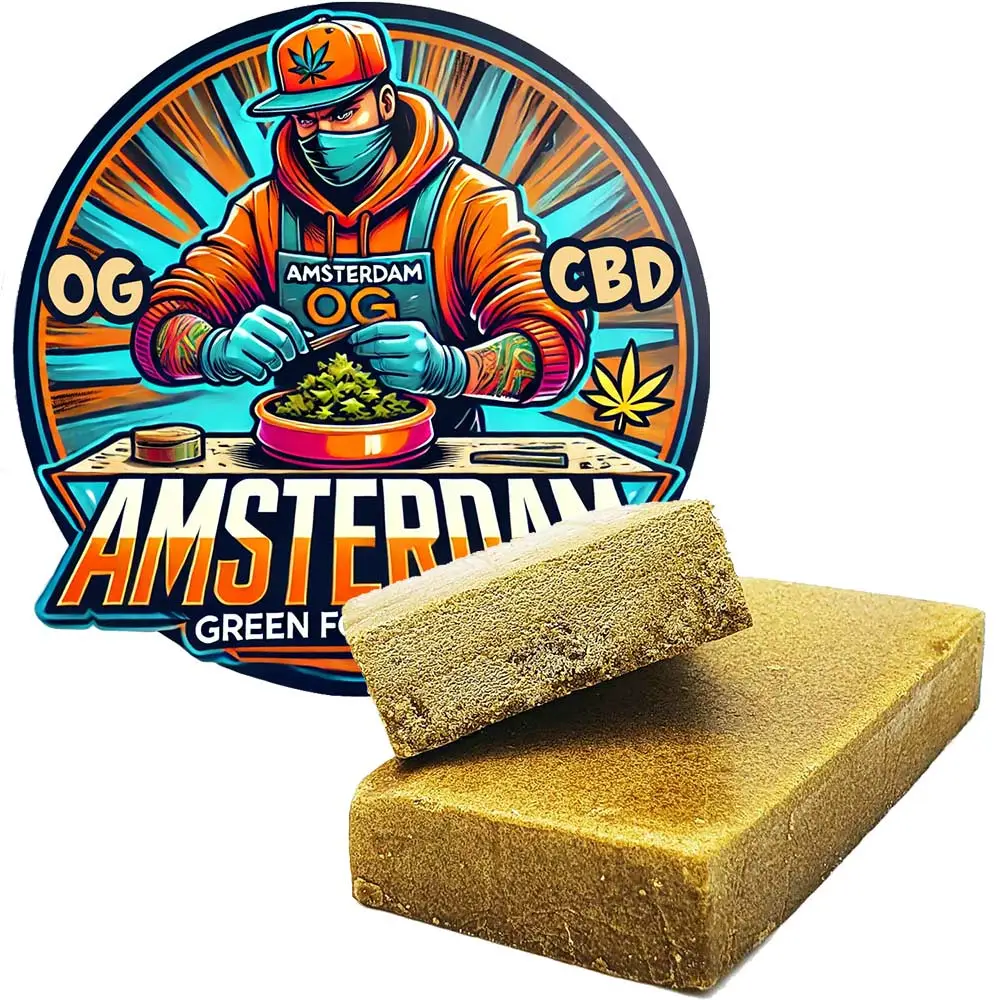 Amsterdam Og CBD, résine de CBD, par GreenforestCBD