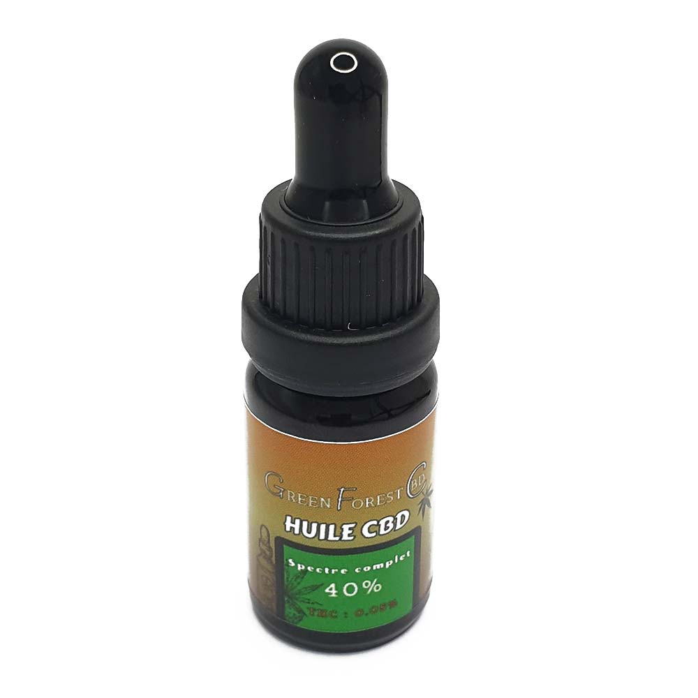 Huile de CBD Full Spectrum 40%, 10ml par GreenforestCBD.fr