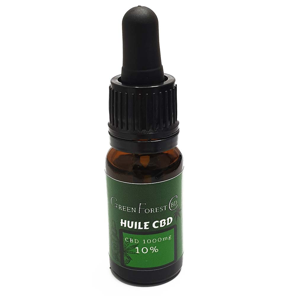 Huile de CBD Non Full-Spectrum 10%, 10ml par GreenforestCBD.fr